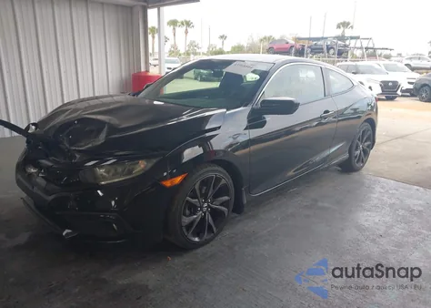 2019 Honda Civic Sport z USA, uszkodzony, nr VIN 2HGFC4B87KH300825